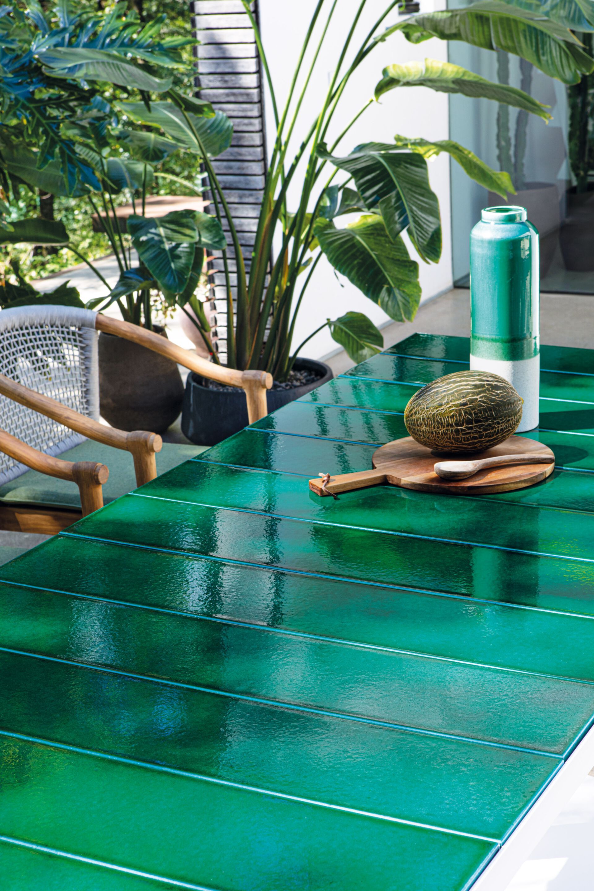 Керамический прямоугольный садовый стол Atmosphera Pantagruel ARCH-00107995 - Вид №3