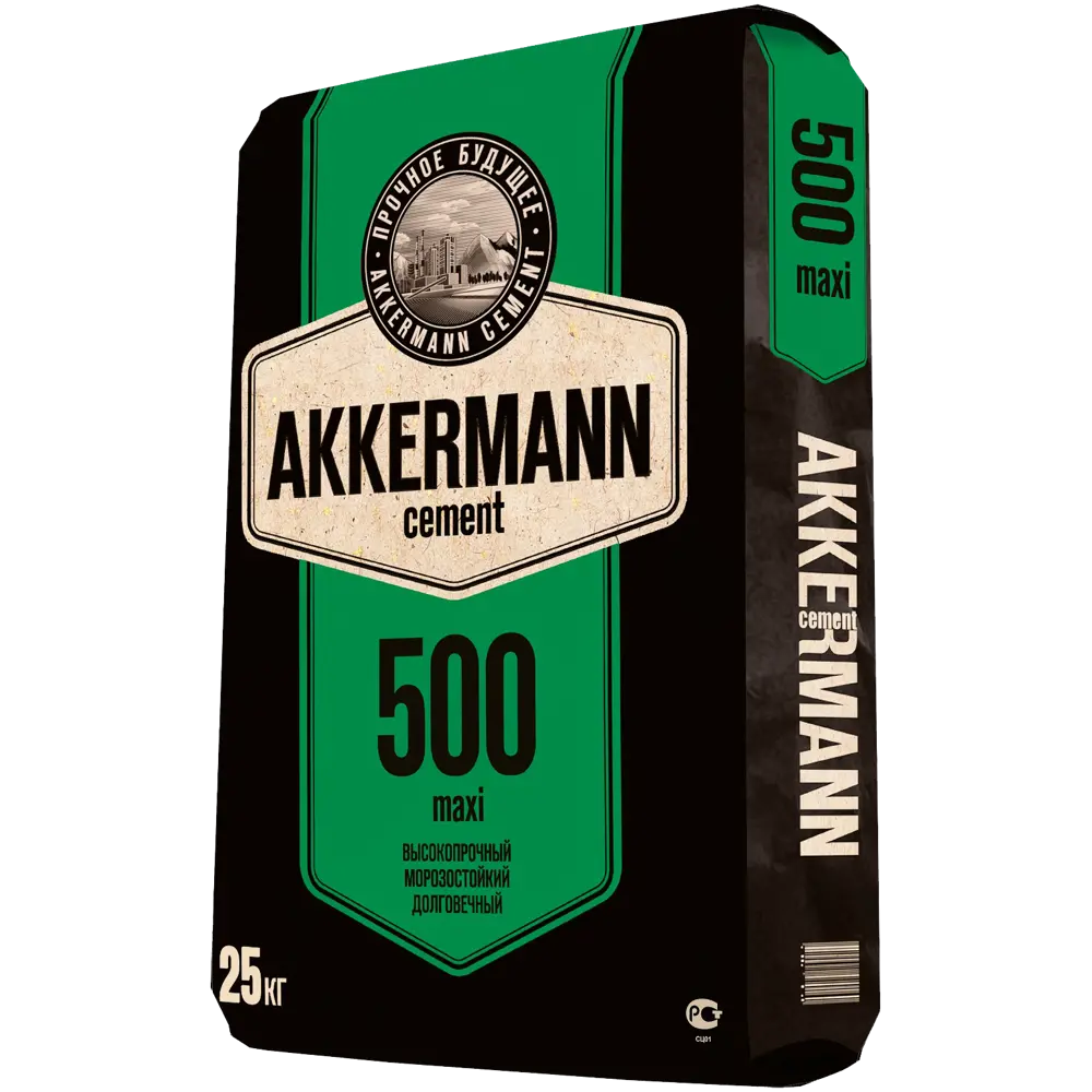 Портландцемент AKKERMANN М500 ЦЕМ II/А-П 42.5 Н 25 кг STLM-2125532