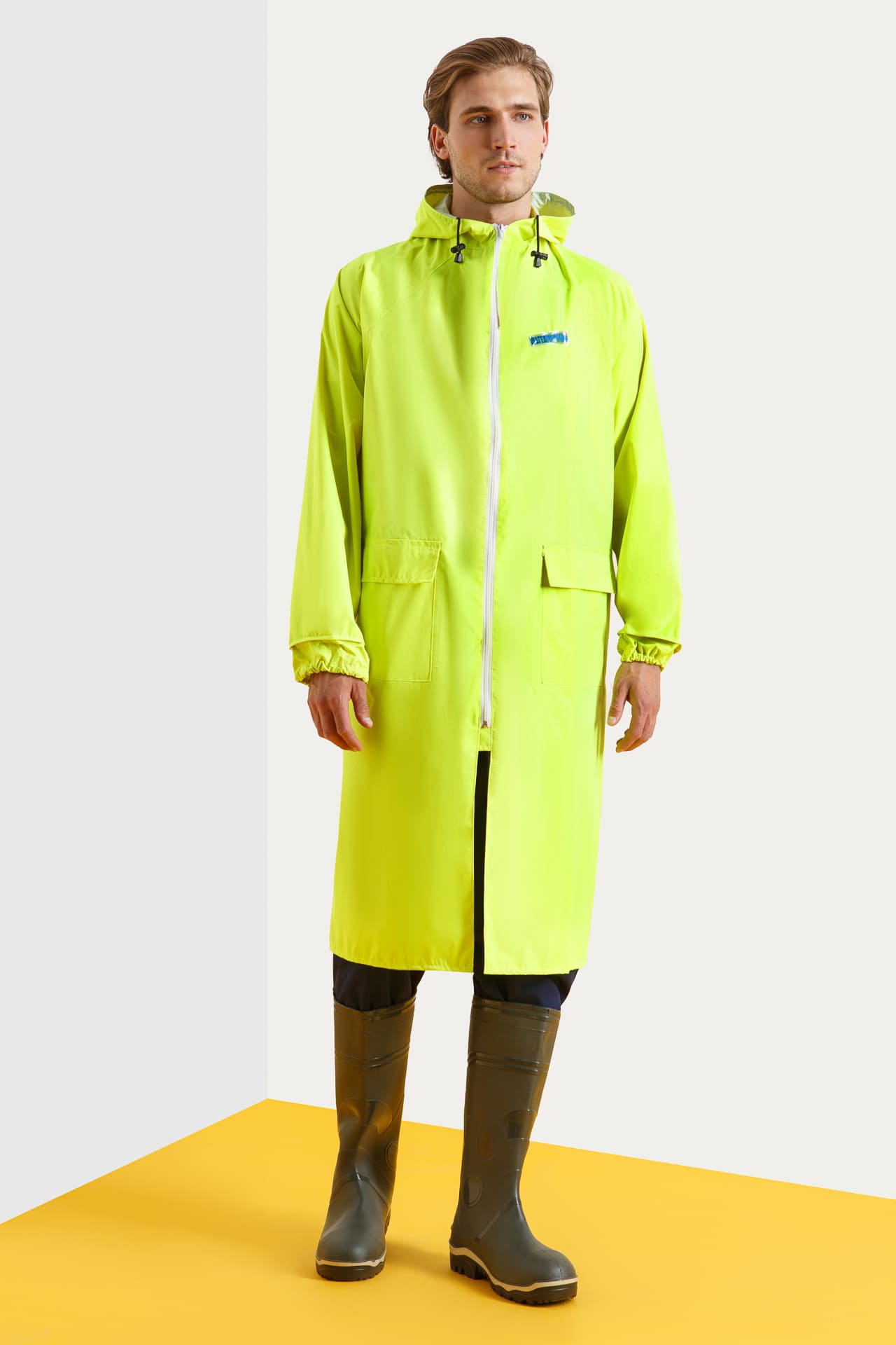 4958075 Плащ влагозащитный " WPL" лимонный POSEIDON  Непромокаемая спецодежда  размер 60-62  - Вид №1