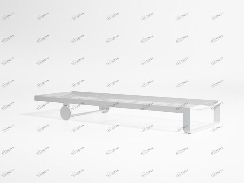 GANDIABLASCO Садовая кушетка с откидной спинкой batyline® на колесиках Flat textil sun-id-1389109