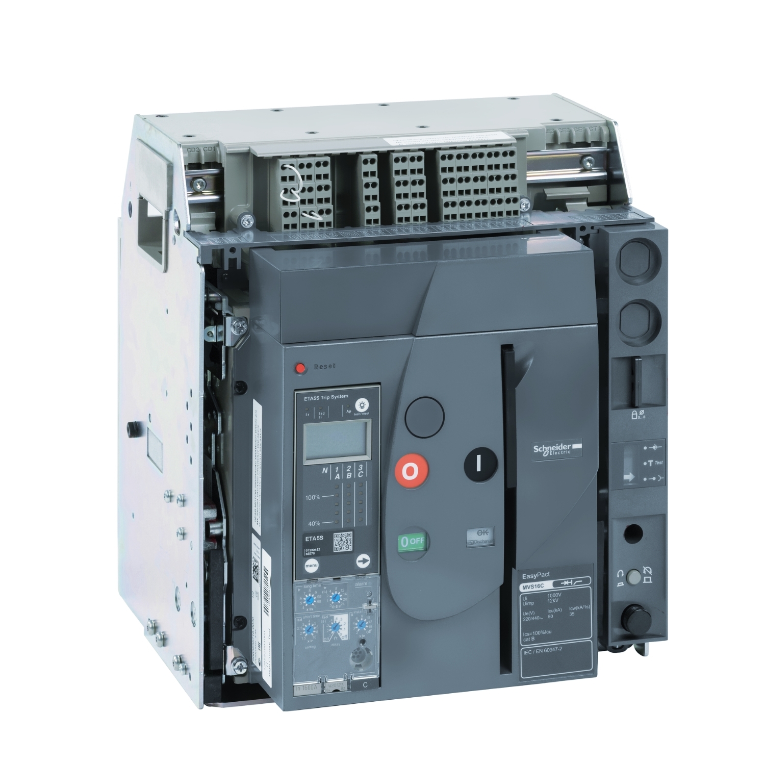 MVS12C3MW5A АВ MVS1 1250A 50KA 3P РУЧН.ВЫКАТ. ETA5S Schneider Electric EasyPact 
