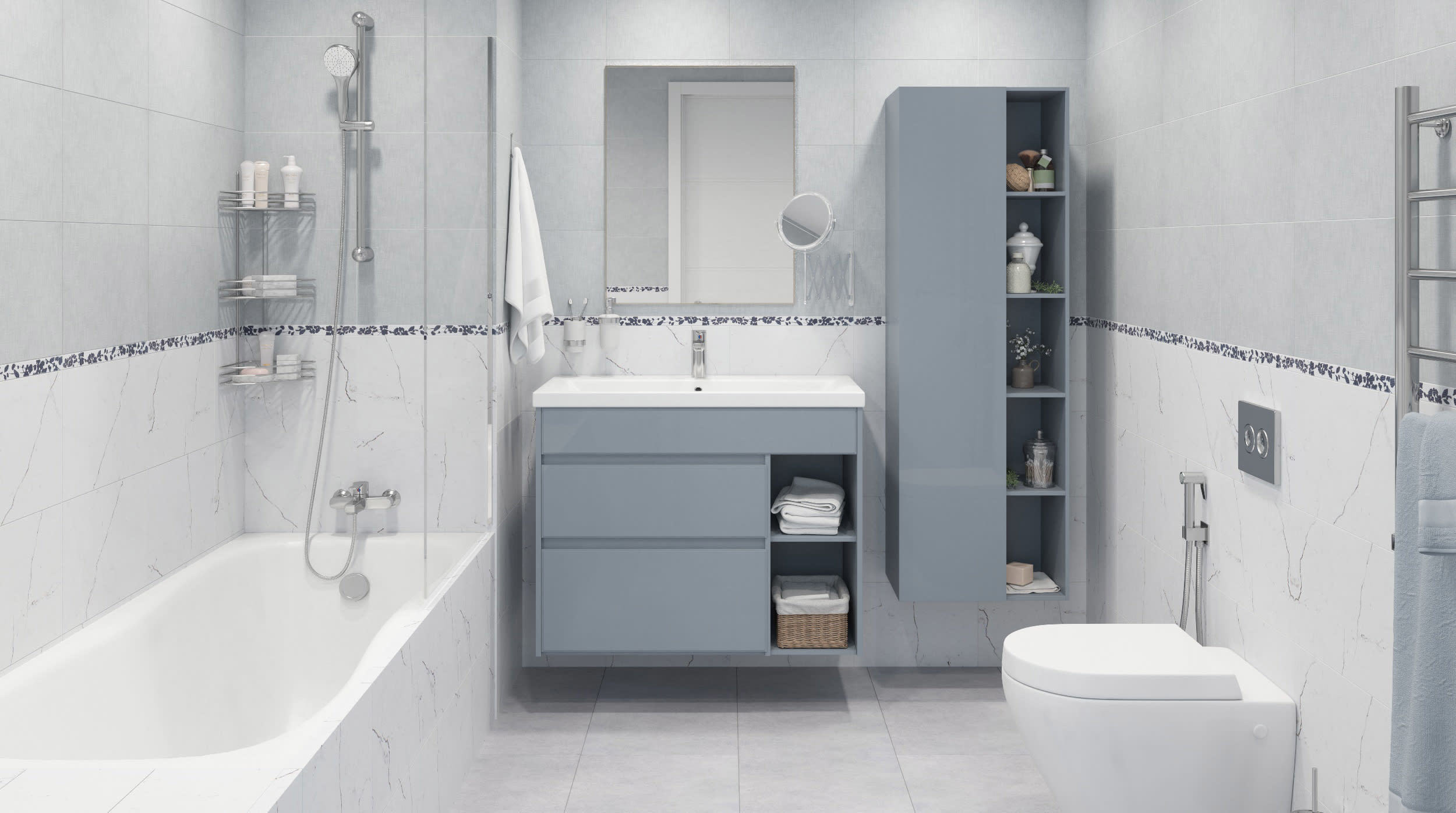 11612301 Зеркало NNK010 без полки 70 см Бытовое зеркало STLM-0001321 Santreyd  - Вид №4