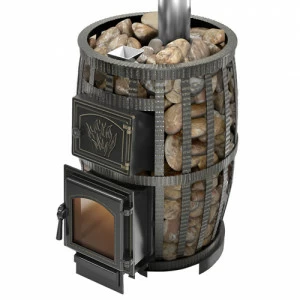 Банная печь Везувий Легенда Русский пар Ковка 18 (270) с закрытой каменкой б/в