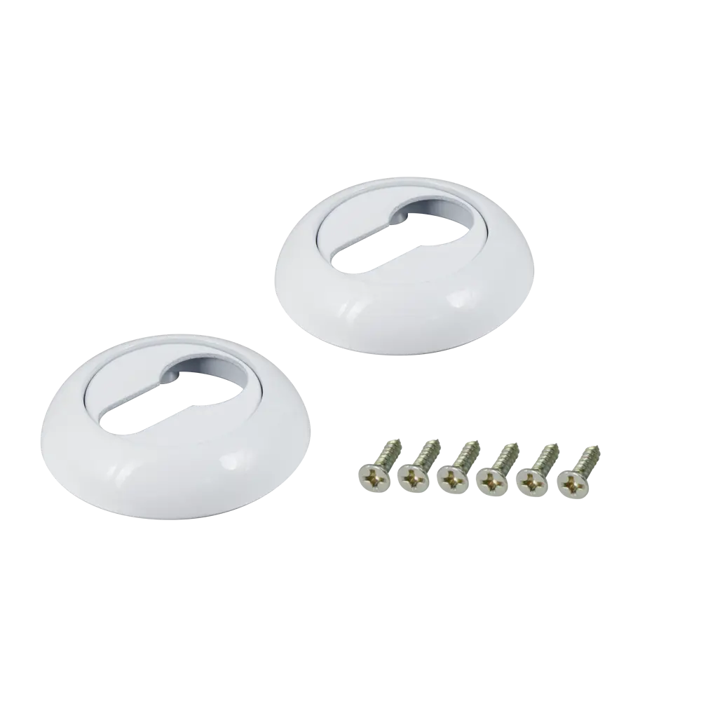 Накладка на цилиндр EDSON EDS-SC-R1 белая для защиты замочной скважины 85162465 STLM-0059243 - Вид №1