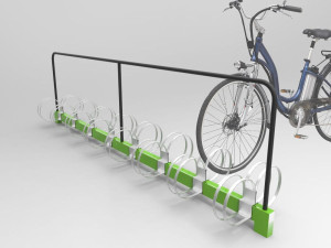 Металлическая стойка для велосипедов