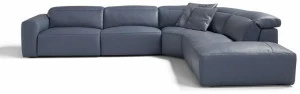Egoitaliano Модульный регулируемый угловой диван в коже Beverly