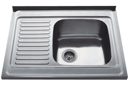 HB6080R Кухонная мойка , полированная сталь Haiba  - Вид №1