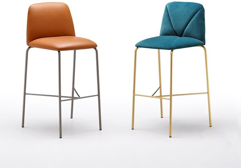 Ronda Design Табурет высокий, обитый тканью, со спинкой Mantra Se15 - Вид №1