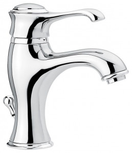 6003CR Смеситель Tiffany с донным клапаном для раковины, цвет хром