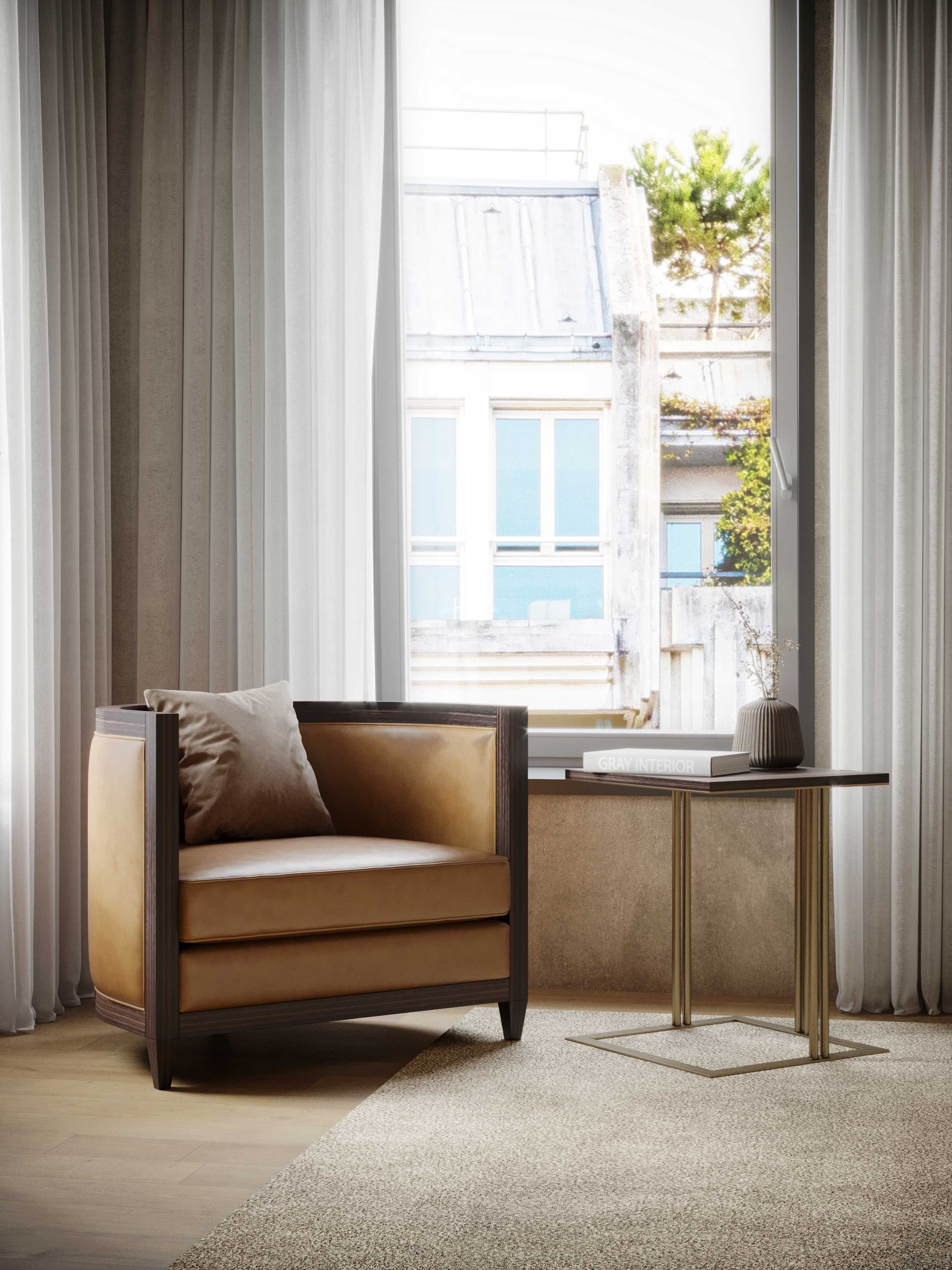 Кресло из микрофибры с подлокотниками Stylish Club Voilier ARCH-00135859 - Вид №8