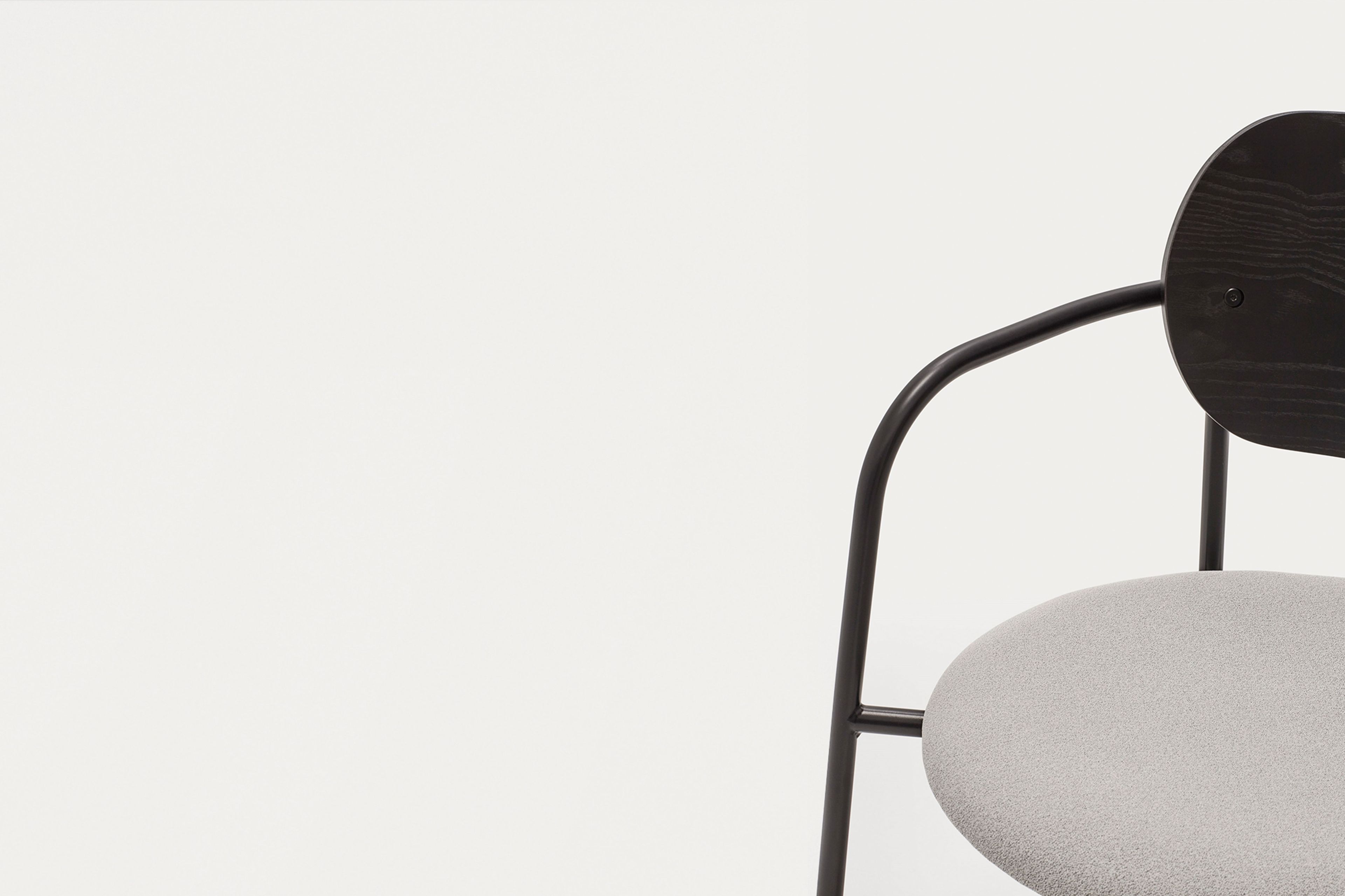 Металлическое кресло с мягким сиденьем TEULAT Eclipse ARCH-00150639 - Вид №5