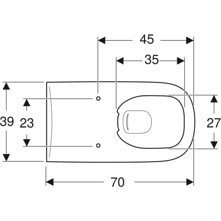 208560000 Подвесной унитаз настенный Белый Geberit  Германия  - Вид №2