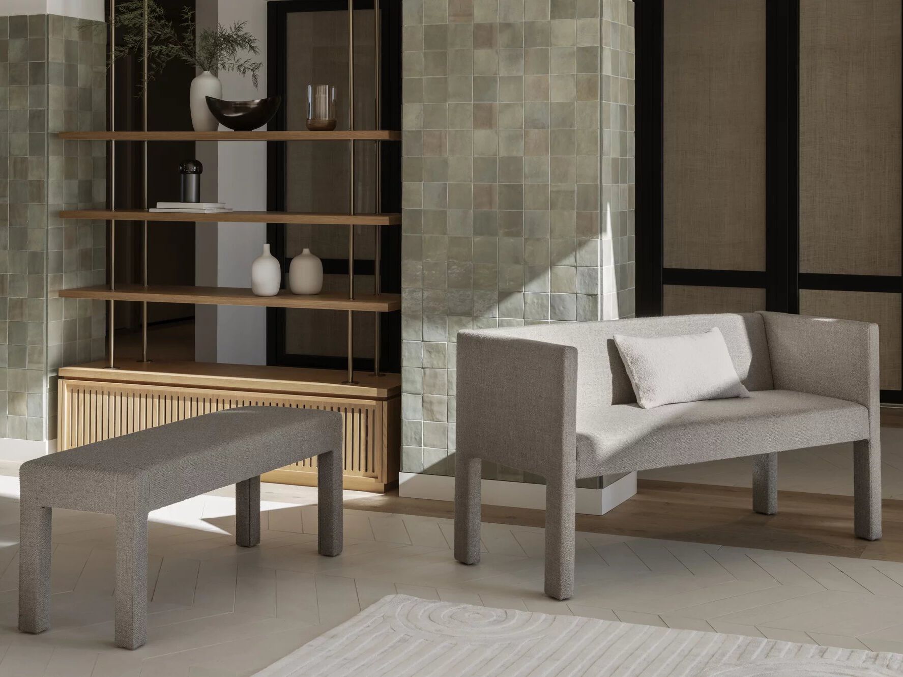 Мягкая скамейка из ткани blomus Sitta ARCH-00014710 - Вид №4