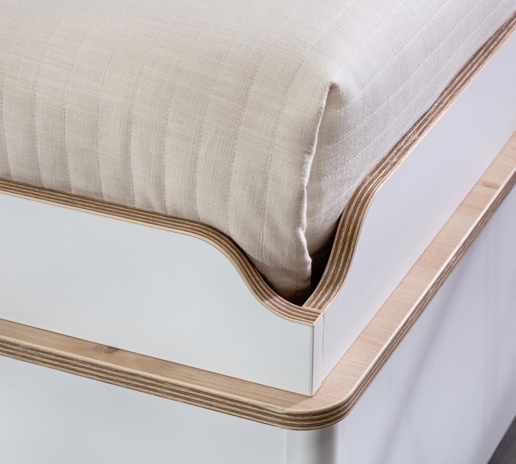 Кровать с подъемным механизмом белая односпальная 100х200 см Dynamic CILEK DYNAMIC 00-3832335 Белый;бежевый Santreyd  - Вид №1