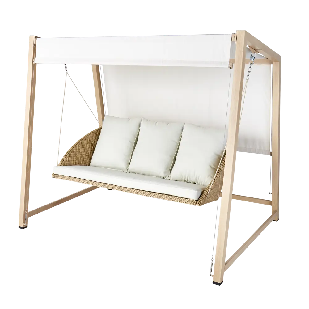 Naterial Medena — садовые качели для троих с навесом и мягкими подушками 84855717 STLM-0964069 - Вид №1