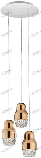 AXOLIGHT Светодиодный подвесной светильник из алюминия и стекла Fedora sun-id-1364013