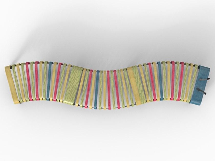 Green Furniture Concept Модульная скамья из стали и дерева без спинки Nova c sun-id-1383348 - Вид №2