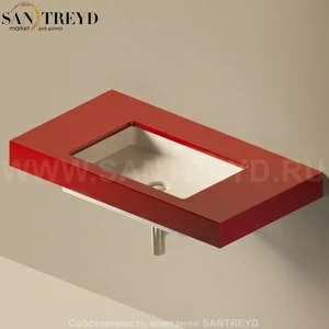 Flaminia FLYMAX Столешница с отверстием под раковину от 100 до 250 см красная FY60SP.3011