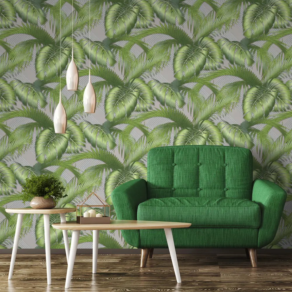 Обои флизелиновые Euro Decor Riviera темно-зеленые 1.06 м ED7157-24 84804577 STLM-2038558 Villa riviera - Вид №2
