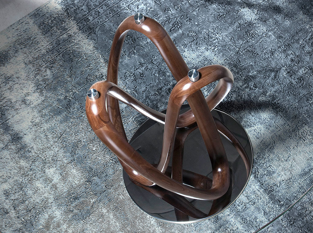 063599 Круглый обеденный стеклянный стол DT801-130 Angel Cerda  - Вид №6