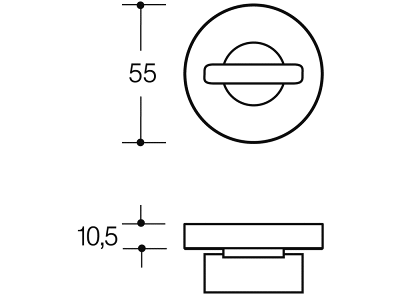 306.23XANR туалетная розетка HEWI System 111 | Edelstahl  - Вид №4