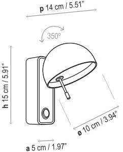 BOVER Регулируемый светодиодный настенный светильник Beddy sun-id-1412615 - Вид №1
