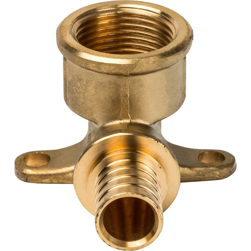 Угольник с креплением 20x3/4" аксиальный для труб из сшитого полиэтилена STOUT SFA0009002034 - Вид №1