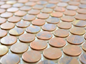 Медная мозаика на керамической подложке