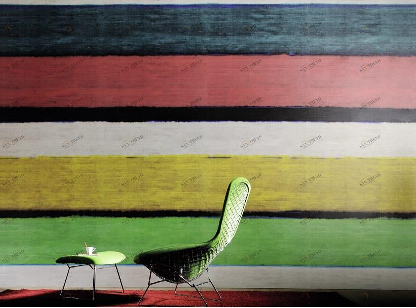 Élitis Панорамные полосатые виниловые обои Kandy sun-id-1484196