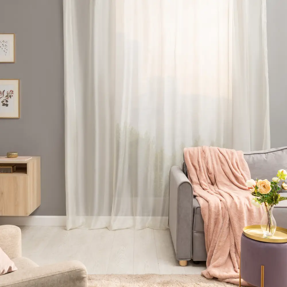Тюль на ленте Inspire 300х280 см микровуаль цвет экрю 17989644 STLM-2079361 