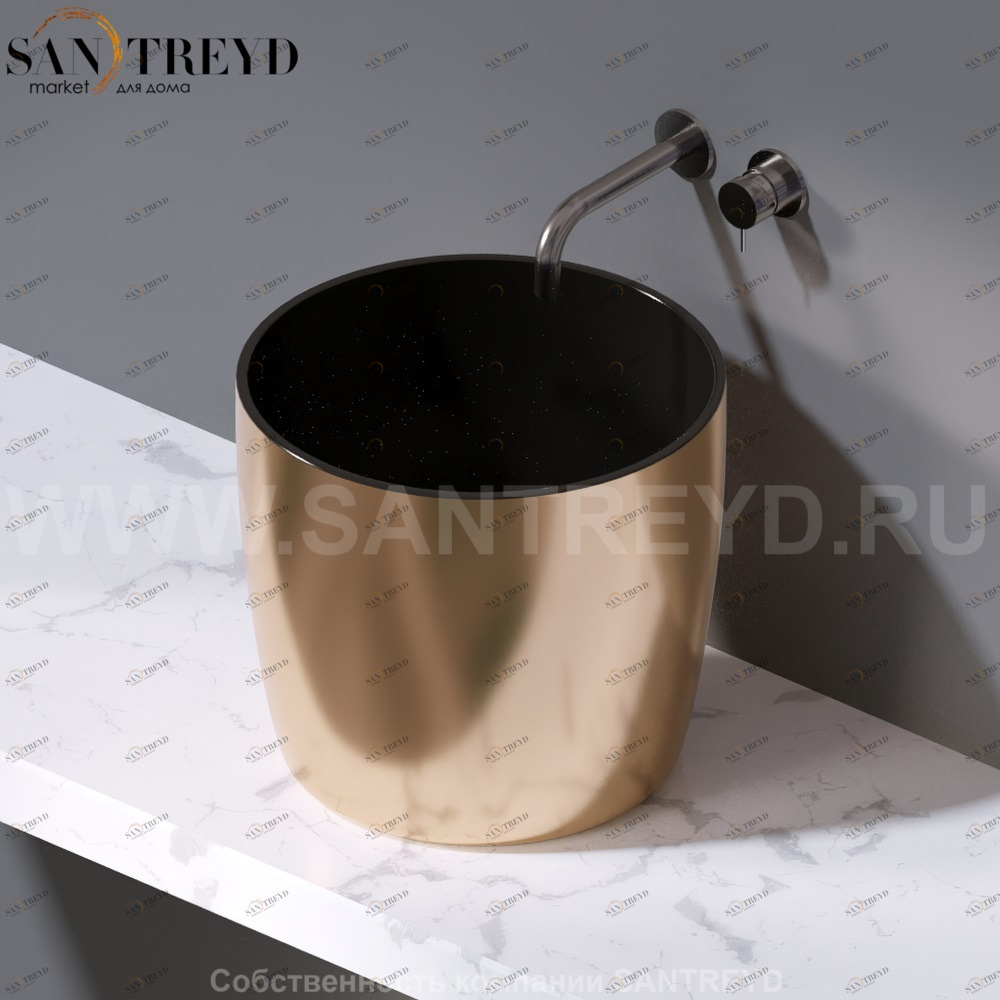 L106.258 Накладная раковина на столешницу  овальная A. e T. Italia PILLAR AeT ITALIA