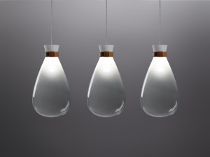 Стеклянный подвесной светильник