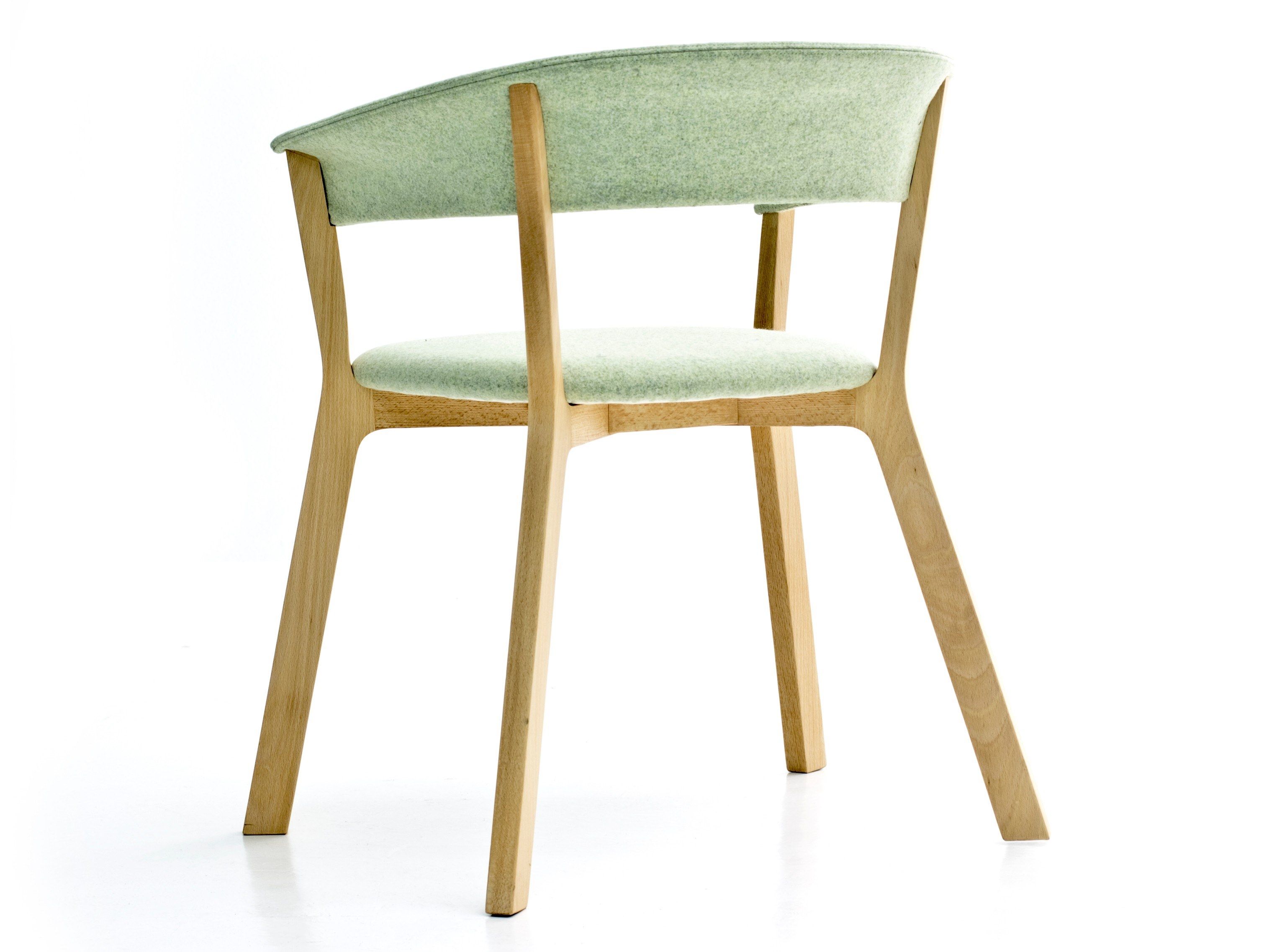 Мягкий стул с подлокотниками MOROSO WOOD BIKINI ARCH-00064350