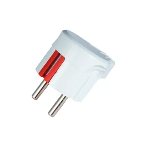 ACCESSORIES Вилка Г-образная с заземл белый