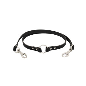 ПР0048156 Поводок-сворка для собак 1сл 14мм 60см черный ZOOEXPRESS