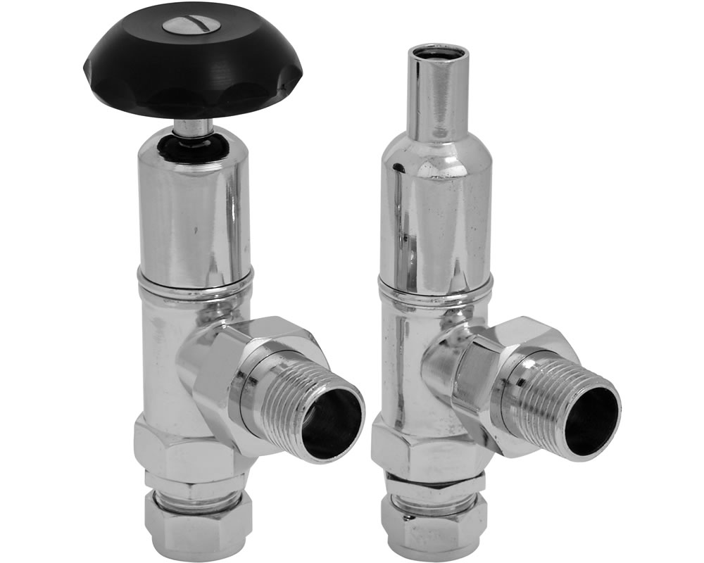 LD116 Впускной ручной радиаторный клапан Telford 15 мм (хром) Сarronheating  - Вид №1
