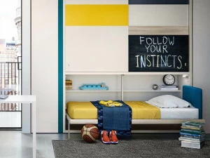 CLEI Выдвижная односпальная кровать из меламина Kali