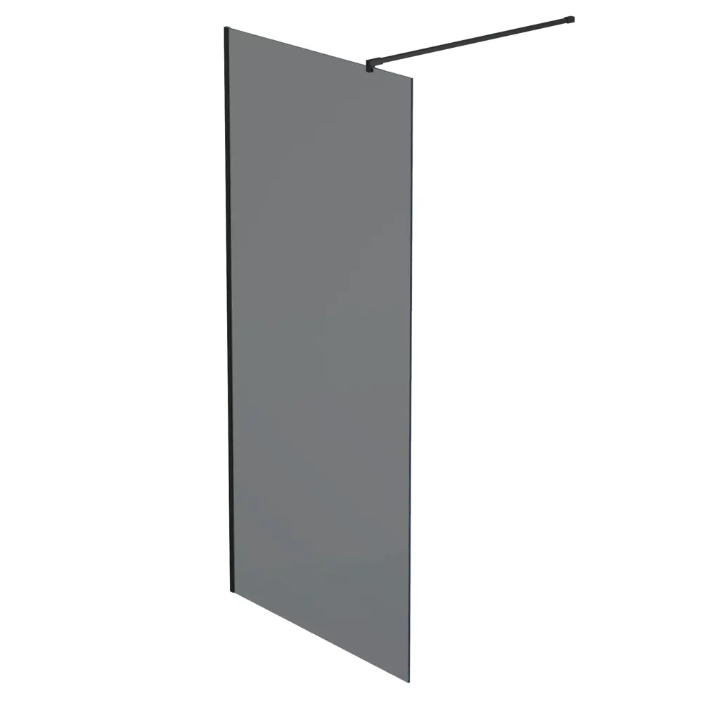 Душевая перегородка Mebelvann 100x200 см с черным профилем и тонированным стеклом 89372137 STLM-1371244 - Вид №1