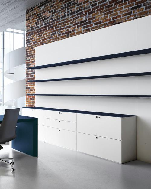 FANTONI Модульные буазери из МДФ с книжным шкафом Multipliceo sun-id-1507421 - Вид №2