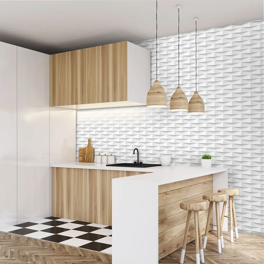 Панель ПВХ Брико светло-серый 2700x375x8 мм 1.0125 м² 89454130 STLM-2144884 VENTA  - Вид №1