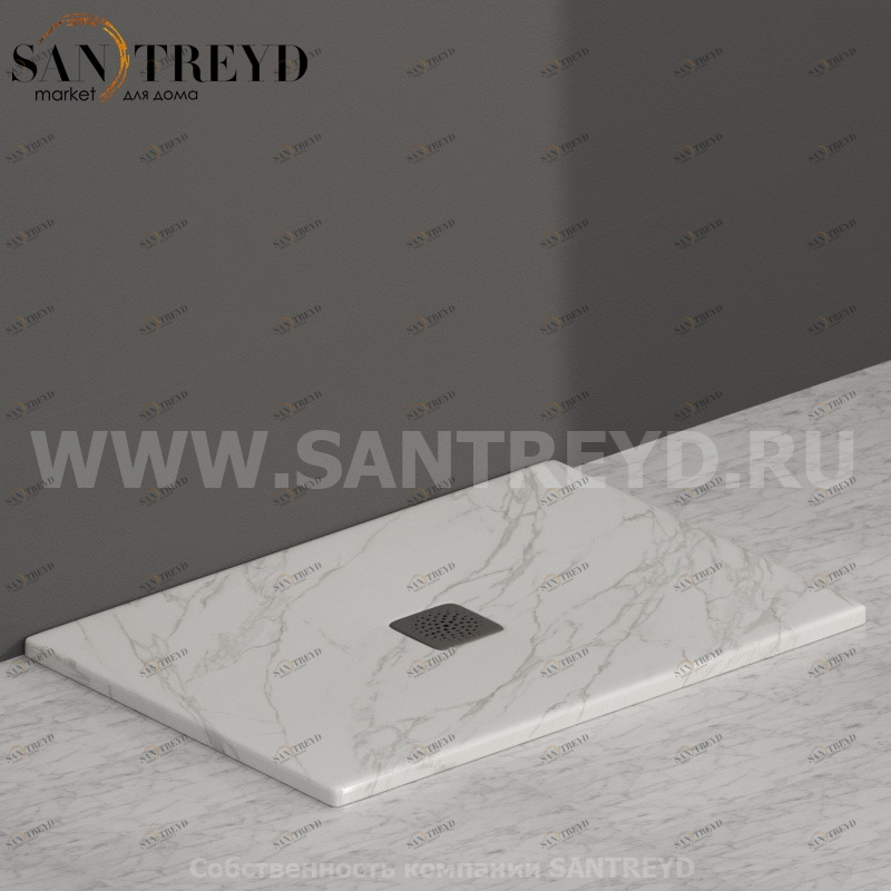 DT101AC Душевой поддон 100x70 керамический Globo Ceramica Globo DOCCIATRE