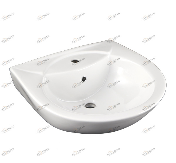 1015172 Подвесная раковина настенная круглая Лобненский Стройфарфор  белая 