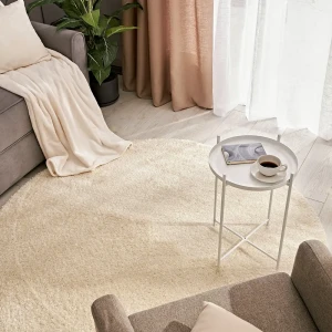 Ковер круглый Kreaforta Shaggy Bosfor ø120 см, кремовый 89394333