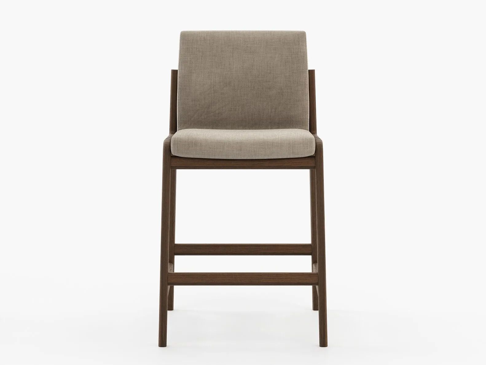 Высокий кожаный стул Laskasas холст ARCH-00073338 - Вид №9