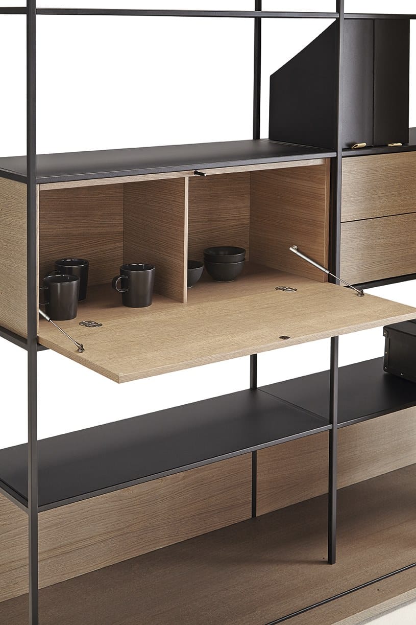 Деревянный книжный шкаф на колесах Punt Literatura ARCH-00034358 - Вид №27