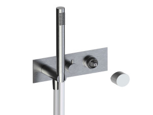 Однорычажный смеситель для ванны из нержавеющей стали с ручным душем