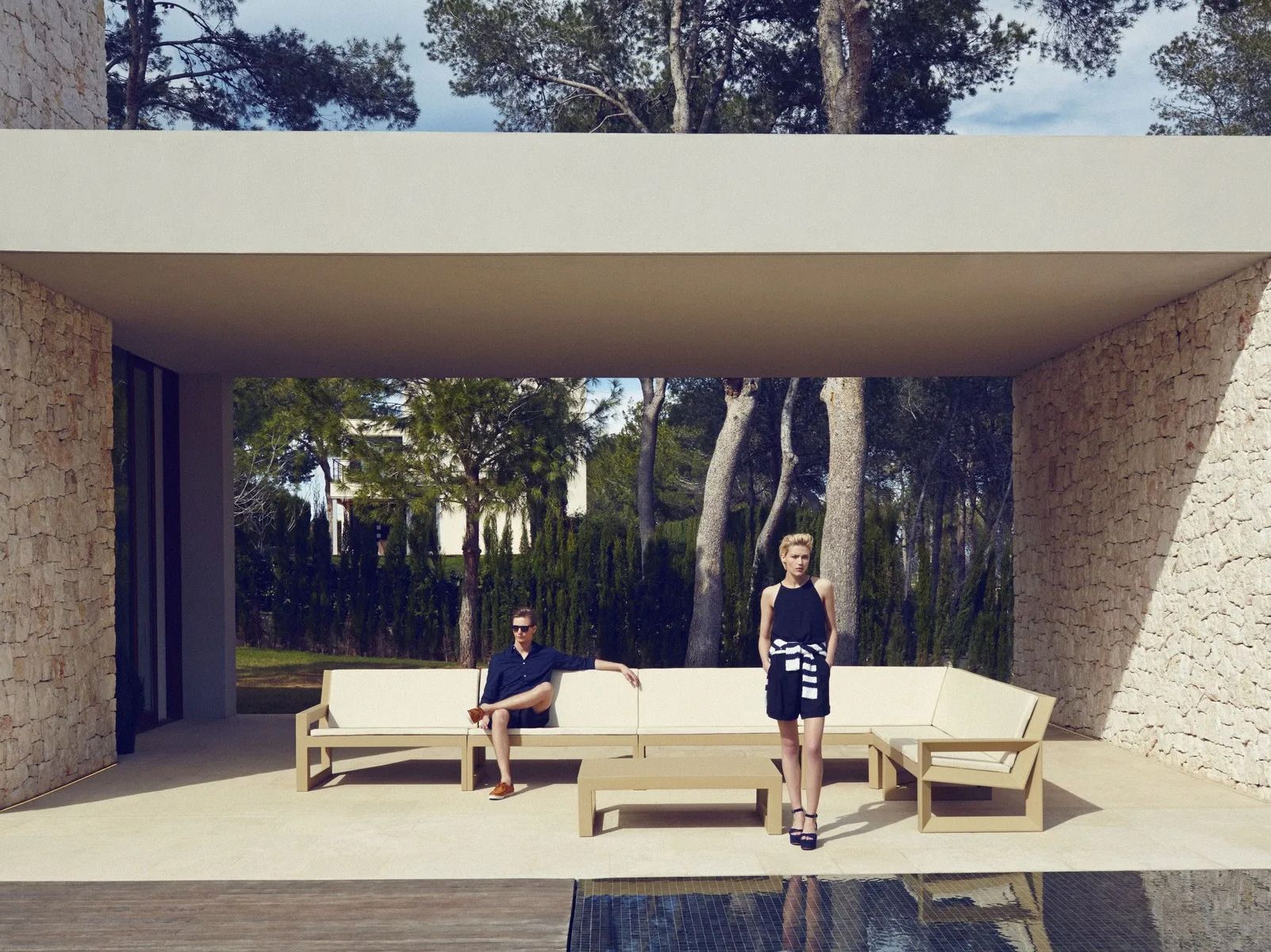 Модульный садовый диван Vondom рамка ARCH-00123489 - Вид №5