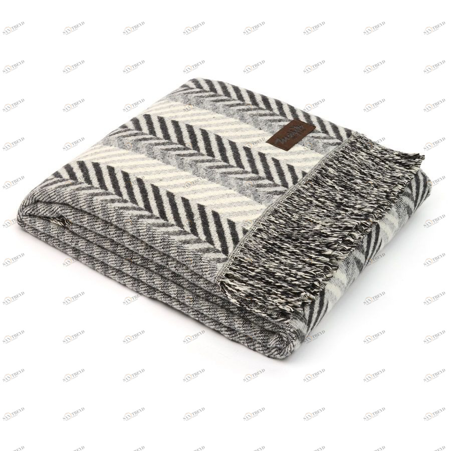 Плед Amazonia, 130х180 см, черно-белый MARZOTTO AMAZONIA0003