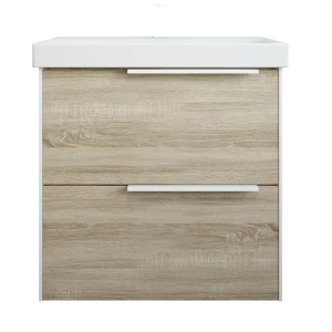 Тумба под раковину подвесная Sanflor Барселона 60 см цвет дуб сонома