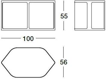 Longhi Стол высокий шестиугольный Loveluxe 2018 – illusion collection Y 698 - Вид №4